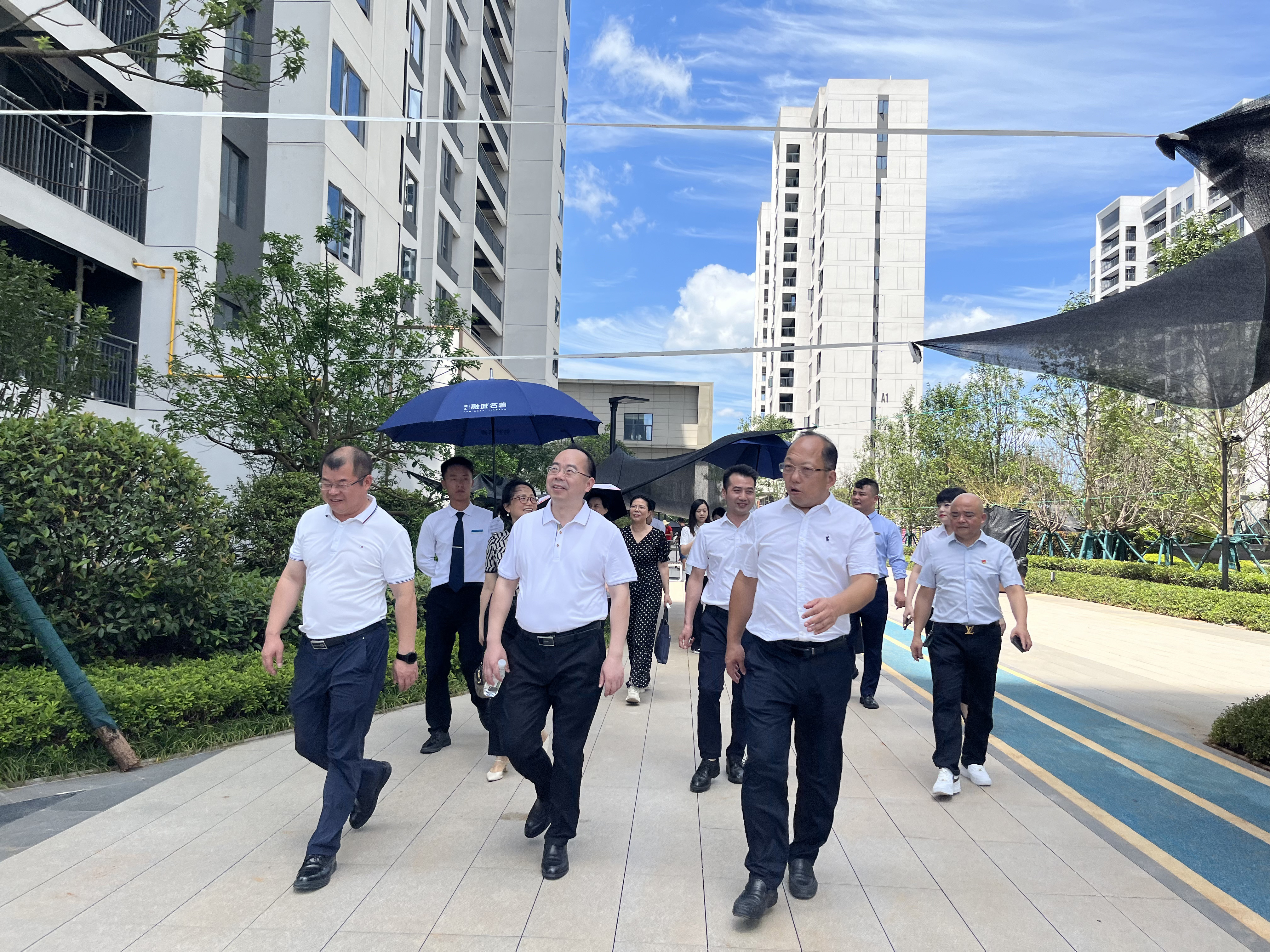 集團(tuán)黨委委員、總審計師譚民俊帶隊調(diào)研湖南建投·融城名著項目