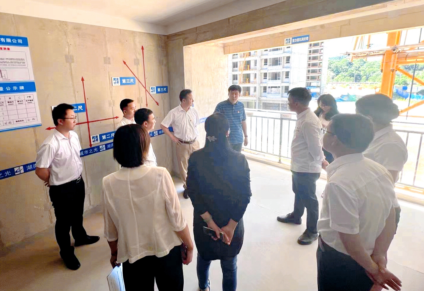 湖南建工地產(chǎn)外部董事調(diào)研建工城·城市之光項(xiàng)目